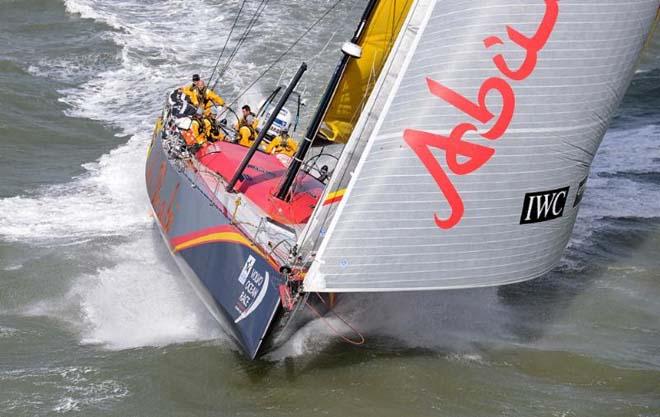 2014 Sevenstar Round Britain and Ireland Race - leading monohull Abu Dhabi © Rick Tomlinson / RORC http://www.rorc.org